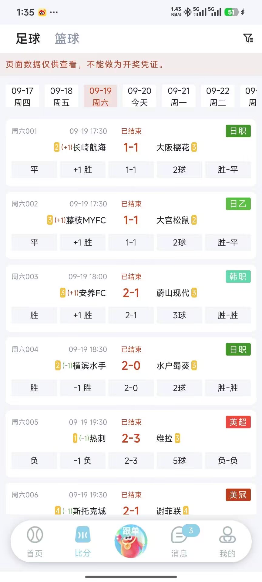 乐达助手比分页面 - 实时赛事比分与数据更新界面
